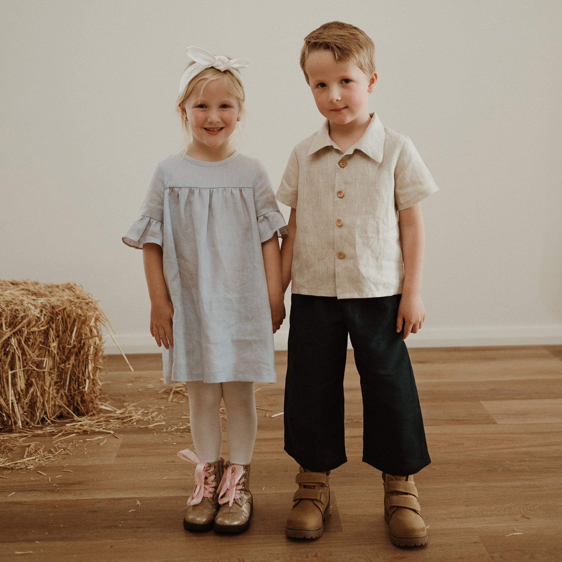 Children modelling Pod and Molly clothing