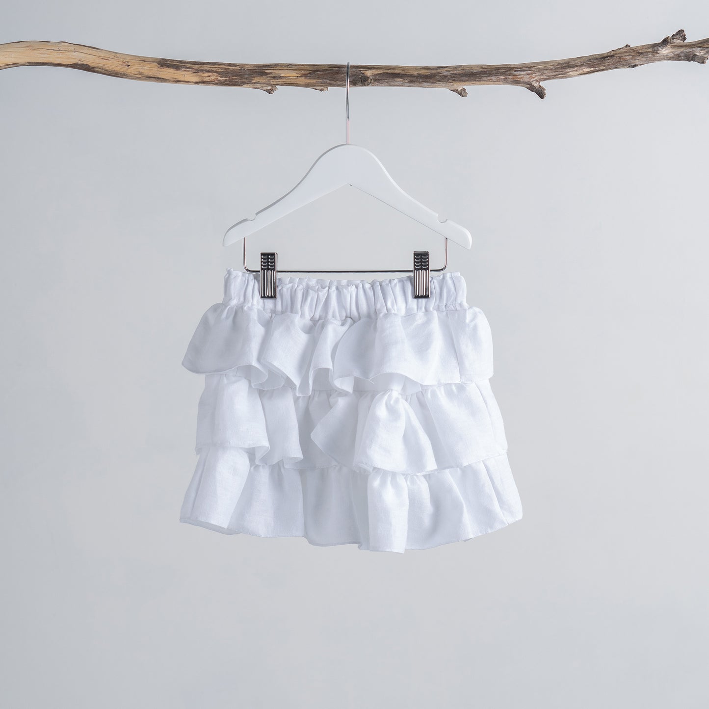 Girls white Lucy skirt back