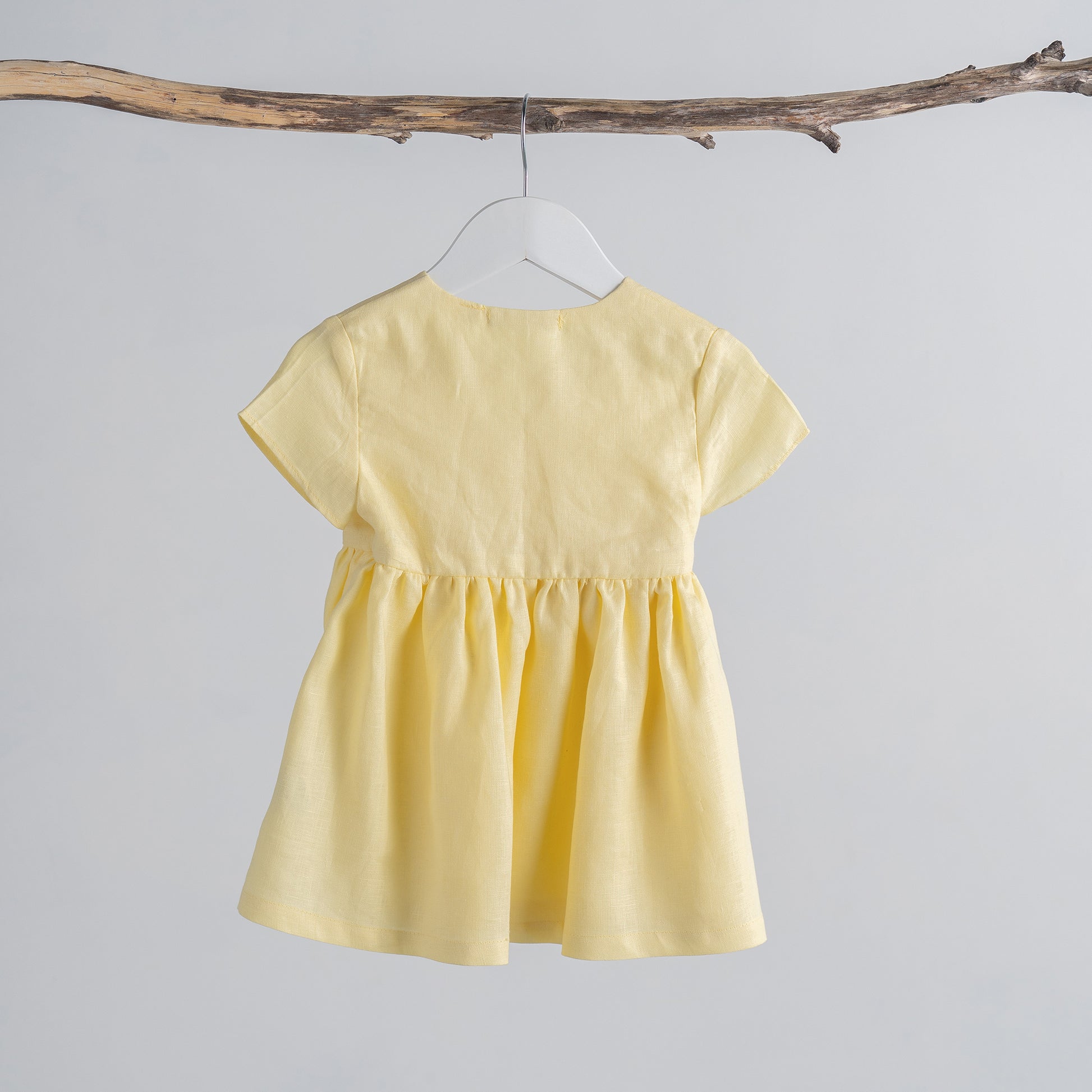 Sally Dress in Lemon back