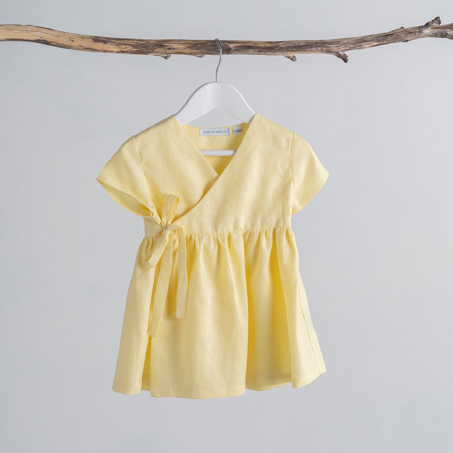 Sally Dress in Lemon front