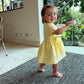 Sally linen crossover tie dress