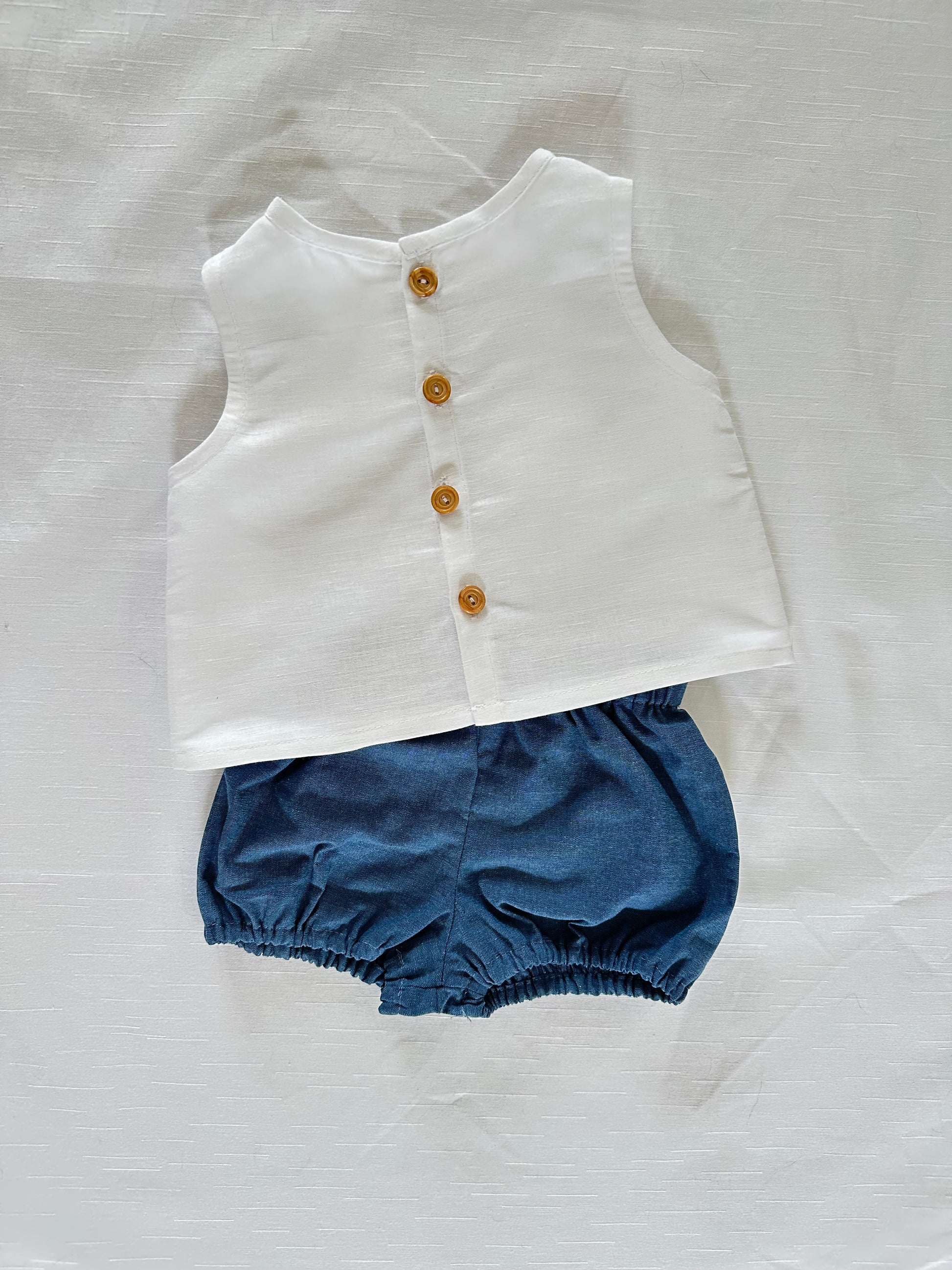 Riley Frankie set White and Chambray